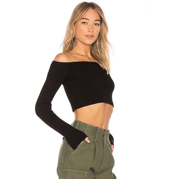 NWT Lovers + Friends Bells Crop Sweater